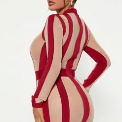 Fashion Nova A Lil Scandalous Mesh Mini Dress - Red -Fashion Nova Dresses Shop 09 29 22Studio4 CE KP 09 21 57 4 LD859 Red 2333 JB