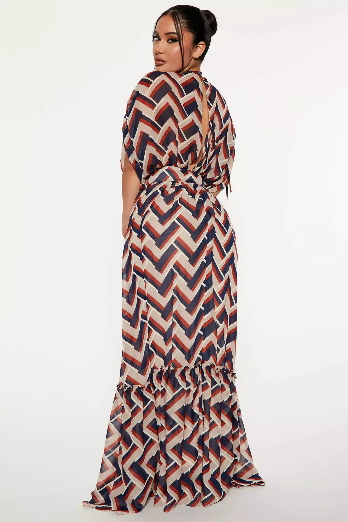 Fashion Nova Afternoon Dates Maxi Dress - Navy/combo 5 Fashion Nova Afternoon Dates Maxi Dress - Navy/combo - Image 3