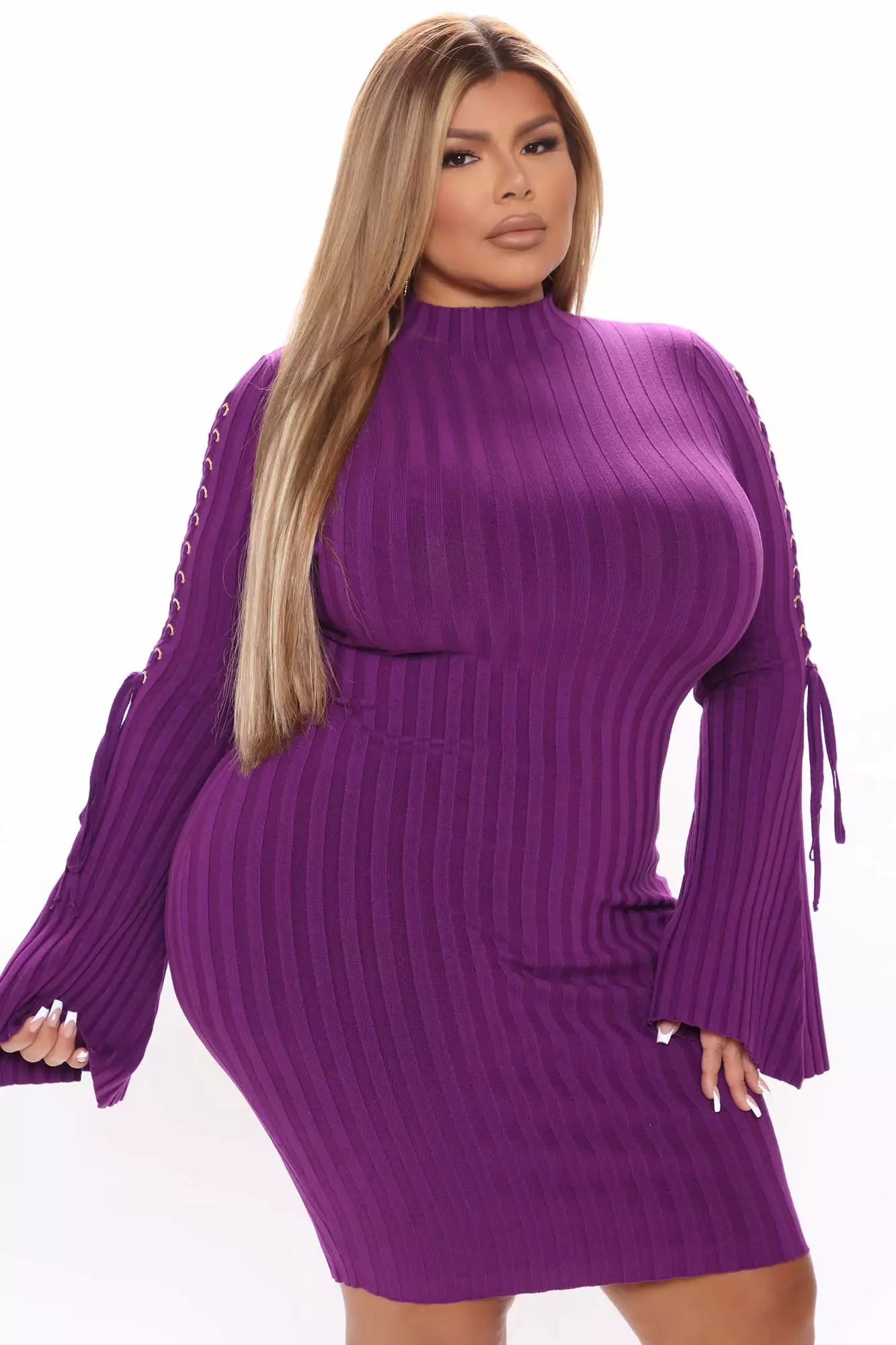 Fashion Nova Next To Me Knit Dress - Purple 9 Fashion Nova Next To Me Knit Dress - Purple - Image 7