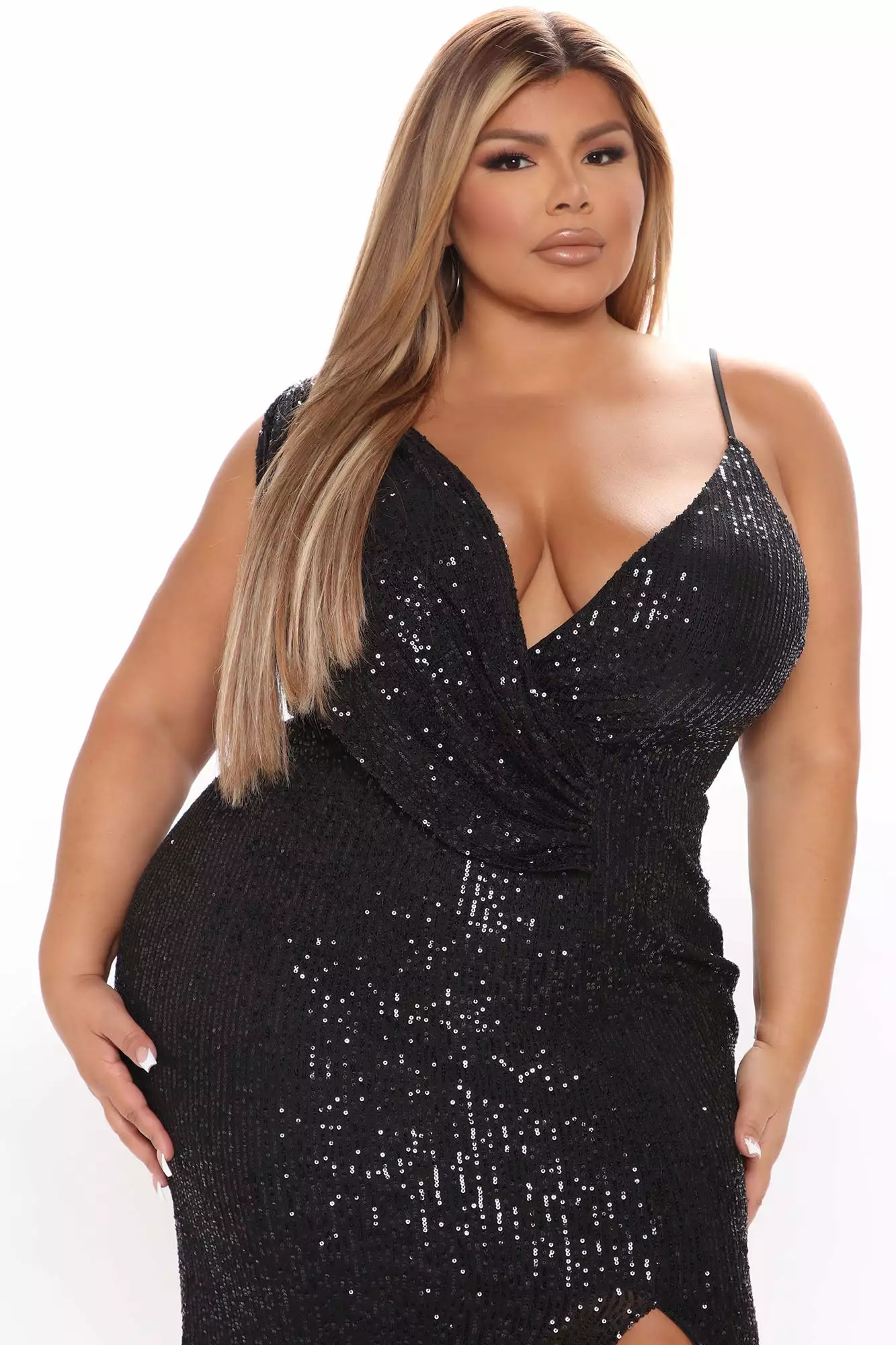 Fashion Nova Brightest Star Sequin Maxi Dress - Black 8 Fashion Nova Brightest Star Sequin Maxi Dress - Black - Image 6