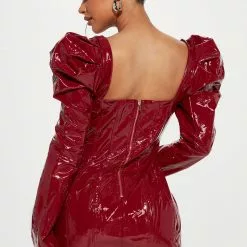 Fashion Nova Work It Latex Mini Dress - Wine 7 Fashion Nova Work It Latex Mini Dress - Wine -Fashion Nova Dresses Shop 09 30 22Studio1 CE AC 11 25 32 25 CD10042 Wine 6377 KS