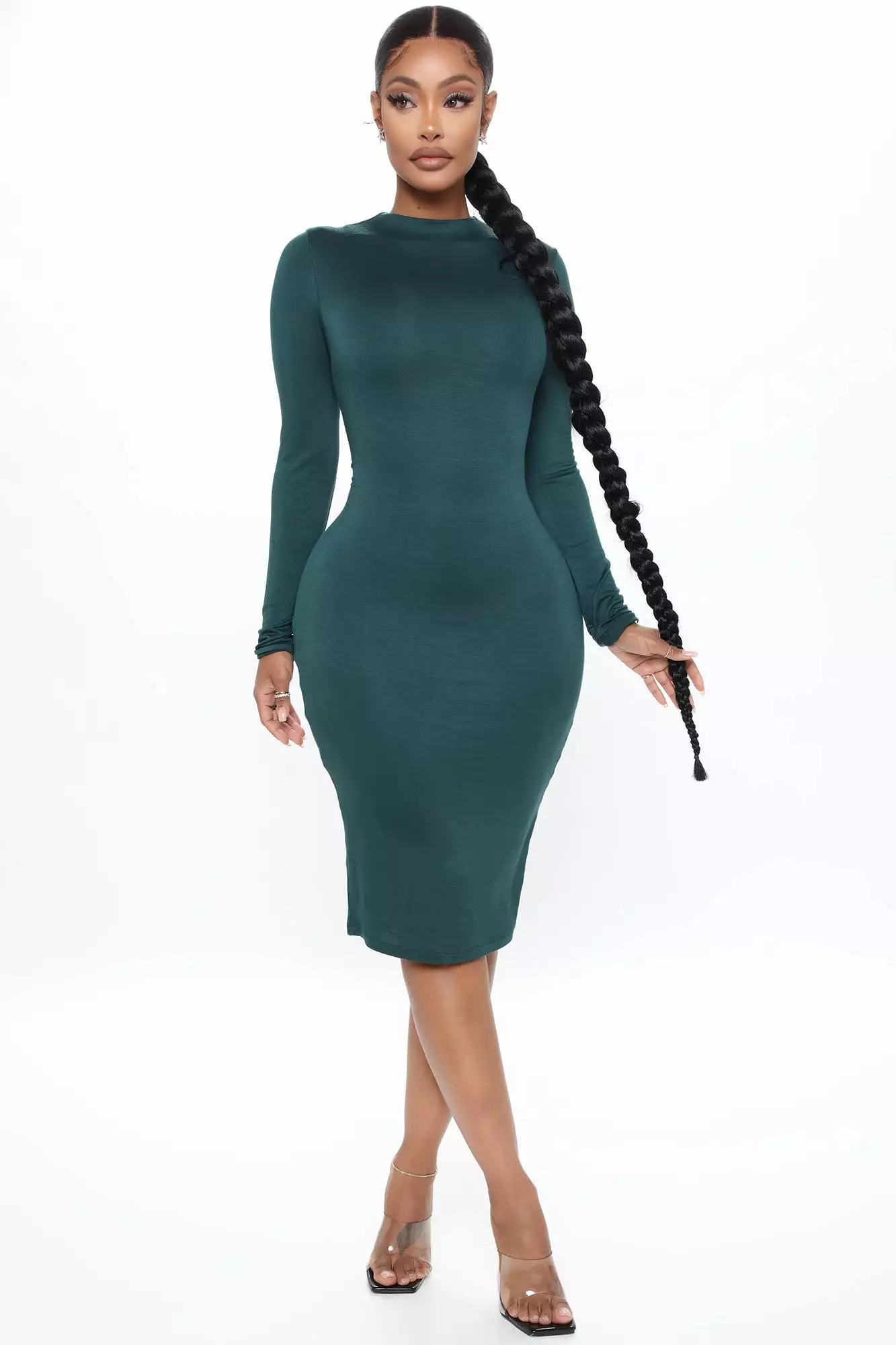 Fashion Nova Kora Midi Dress - Hunter 3 Fashion Nova Kora Midi Dress - Hunter