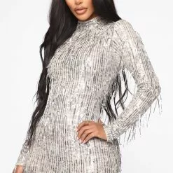 Fashion Nova At The Disco Sequin Mini Dress - Silver -Fashion Nova Dresses Shop 10 03 19 Studio 1 OD 10 57 05 10 HDD25183 Silver 3725 JD