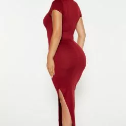 Fashion Nova Cristi Maxi Dress - Burgundy -Fashion Nova Dresses Shop 10 03 22Studio4 KS KP 09 16 33 3 JD47641 Burgundy 3569 JB