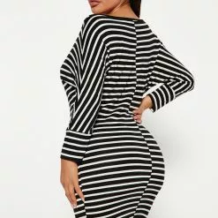 Fashion Nova Naya Striped Mini Dress - Black/White -Fashion Nova Dresses Shop 10 03 22Studio4 KS KP 10 49 30 33 CAD1132QS BlackWhite 3856 ES
