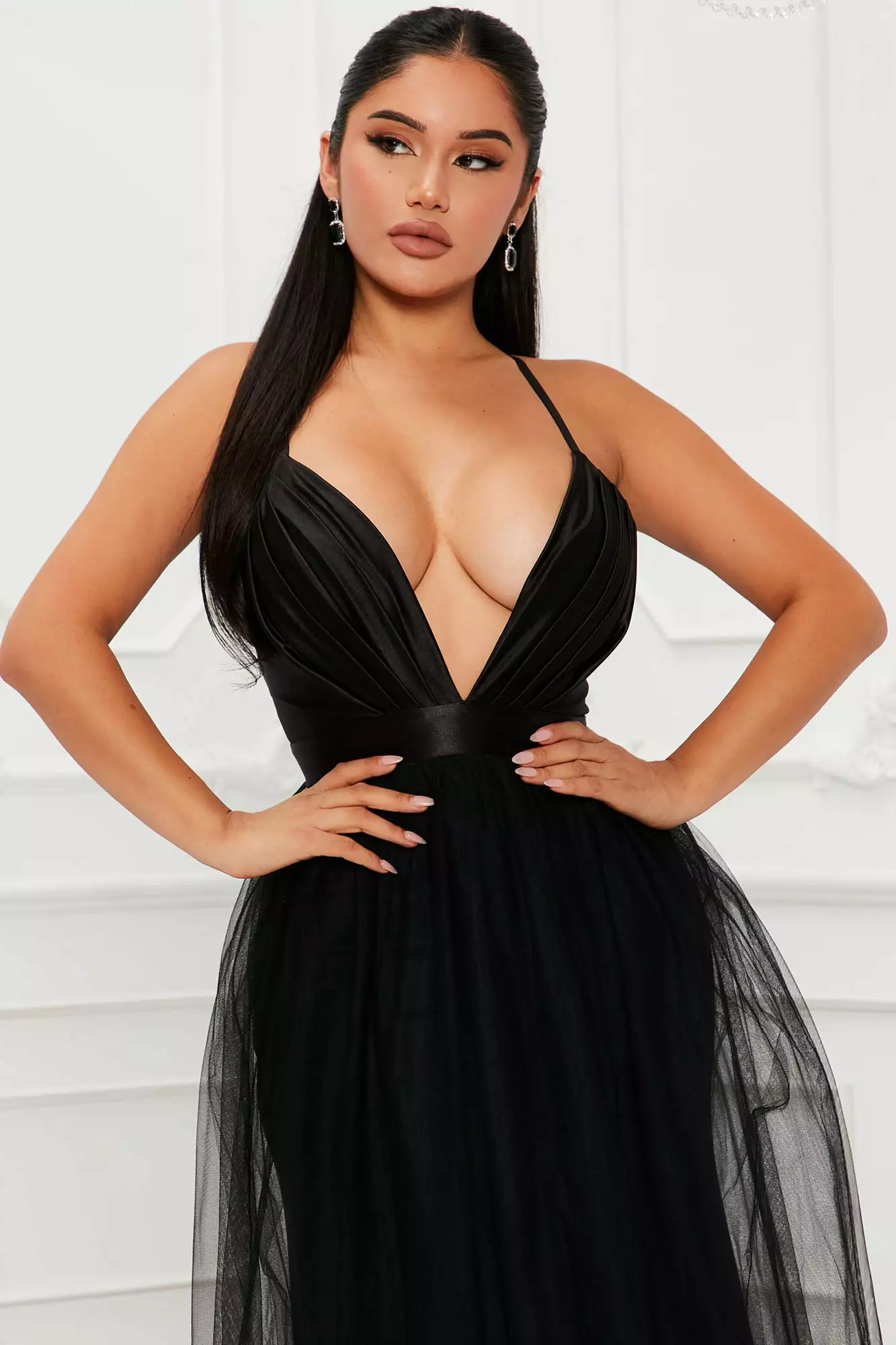Fashion Nova Julianna Tulle Maxi Dress - Black 4 Fashion Nova Julianna Tulle Maxi Dress - Black - Image 2