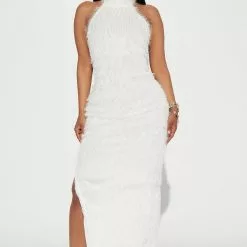 Fashion Nova Cherish Maxi Dress - White