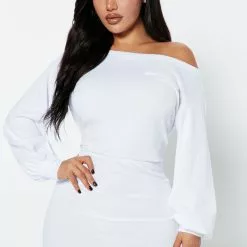Fashion Nova Kelley Off Shoulder Mini Dress - White