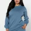 Fashion Nova Sandie Sweatshirt Dress - Blue -Fashion Nova Dresses Shop 10 04 22Studio4 SN KP 13 40 21 60 CFD1357LA Blue 4294 KS