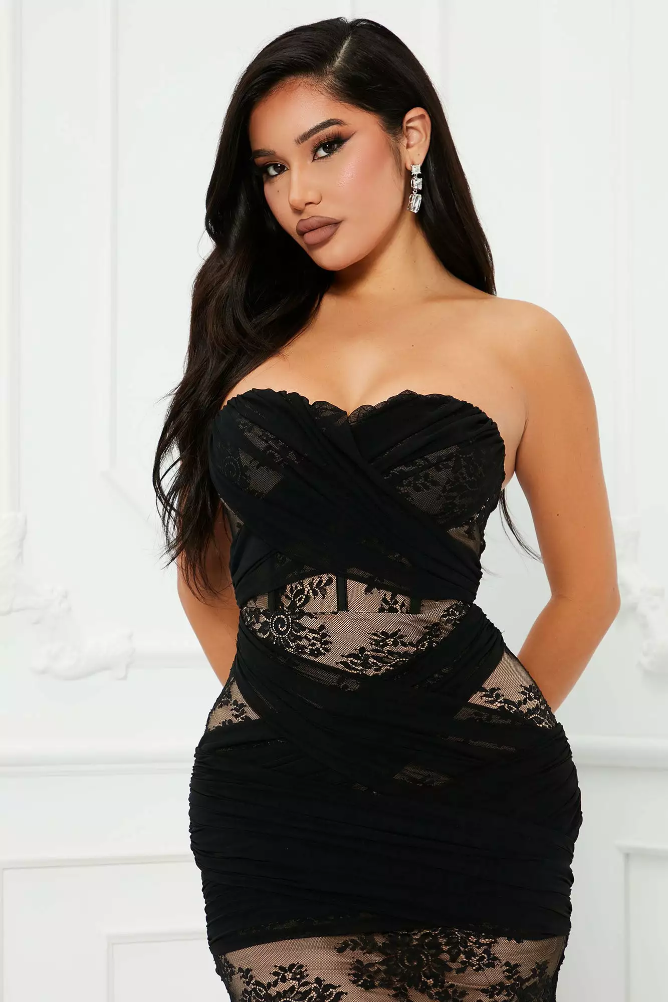 Fashion Nova Take Me Away Lace Maxi Dress - Black 4 Fashion Nova Take Me Away Lace Maxi Dress - Black - Image 2