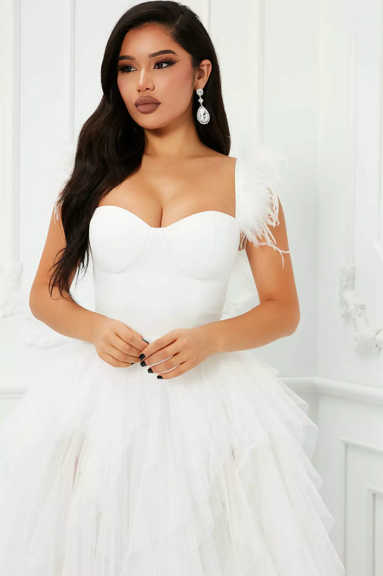 Fashion Nova Camilla Tulle Maxi Dress - White 4 Fashion Nova Camilla Tulle Maxi Dress - White - Image 2
