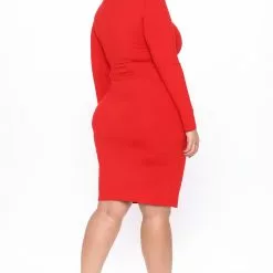 Fashion Nova Feelin It Midi Dress - Red -Fashion Nova Dresses Shop 10 05 20Studio3 EF JH 14 19 27 67 DZ7243 Red 0517 PLUS NT