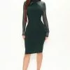 Fashion Nova Cierra Sweater Midi Dress - Green -Fashion Nova Dresses Shop 10 05 21Studio2 SN RS 10 20 29 28 RDAD7440FN Green 0099 DC