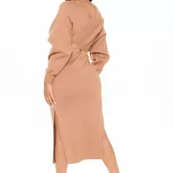 Fashion Nova Wrapped All Around Me Midi Sweater Dress - Taupe -Fashion Nova Dresses Shop 10 06 20Studio2 MS ON 13 33 00 51 FL20H611 Taupe 10778 WG