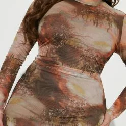 Fashion Nova Mojave Mesh Maxi Dress - Brown/combo 14 Fashion Nova Mojave Mesh Maxi Dress - Brown/combo -Fashion Nova Dresses Shop 10 06 22Studio2 SN AC 10 04 34 2 FD40350 Browncombo 2138 PLUS ES