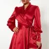 Fashion Nova Tall Only Love Satin Mini Dress - Red -Fashion Nova Dresses Shop 10 06 22Studio4 KJ KP 09 51 05 8 HF22H377 Red P 5551 EH