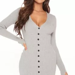 Fashion Nova Baby It's Cold Sweater Midi Dress - Heather Grey -Fashion Nova Dresses Shop 10 07 20Studio2 MS SA 14 18 09 45 MD6211 HeatherGrey 11978 RG