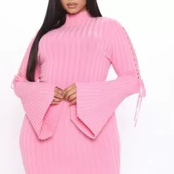 Fashion Nova Next To Me Knit Dress - Pink -Fashion Nova Dresses Shop 10 07 20Studio3 RT SD 14 43 44 57 21488 Pink0526 PLUS RA
