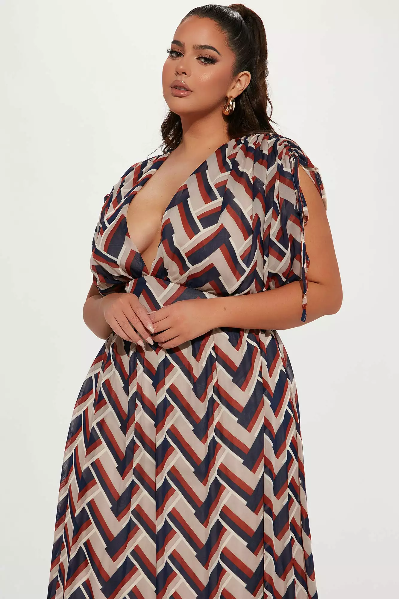 Fashion Nova Afternoon Dates Maxi Dress - Navy/combo 7 Fashion Nova Afternoon Dates Maxi Dress - Navy/combo - Image 5