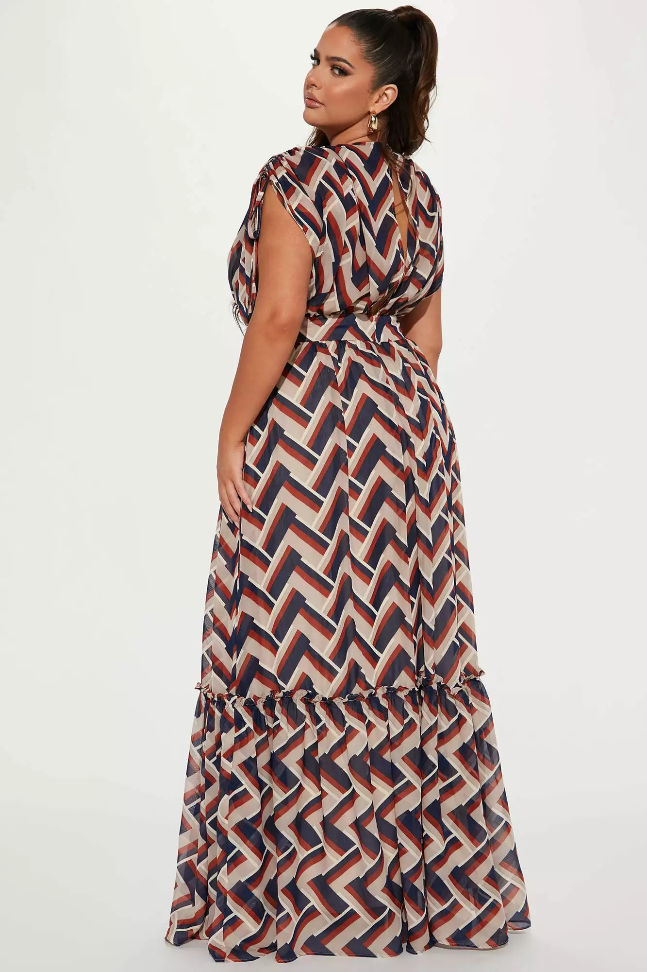 Fashion Nova Afternoon Dates Maxi Dress - Navy/combo 8 Fashion Nova Afternoon Dates Maxi Dress - Navy/combo - Image 6