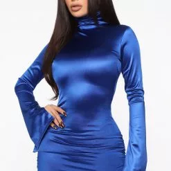 Fashion Nova Treat Yourself Mini Dress - Royal