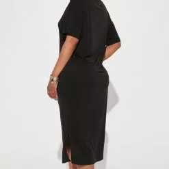 Fashion Nova Raina T-Shirt Dress - Black -Fashion Nova Dresses Shop 10 10 22Studio2 TH RA 13 52 33 15 DZ22G684 Black 4513 ES