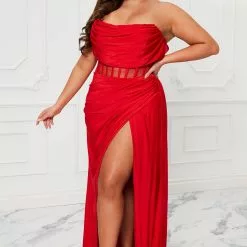 Fashion Nova Layla Corset Maxi Dress - Red -Fashion Nova Dresses Shop 10 10 22Studio7 KJ AC 12 00 26 37 LD8958 Red 8676 PLUS PB