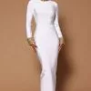 Fashion Nova Cleo Embellished Maxi Dress - White/Gold -Fashion Nova Dresses Shop 10 10 22Studio7 ME KP 11 20 04 17 BD334 WhiteGold 0205 ES