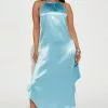 Fashion Nova Porchia Satin Midi Dress - Blue -Fashion Nova Dresses Shop 10 11 22Studio2 ME RL 13 43 53 13 DZ22G205 Blue 4925 ES