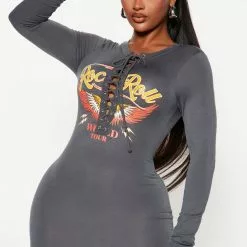 Fashion Nova World Tour Midi Dress - Slate Blue -Fashion Nova Dresses Shop 10 12 22Studio3 KJ AC 10 20 20 3 D4375 SlateBlue 2441 KS