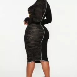 Fashion Nova Motor Babe Midi Dress - Black/combo -Fashion Nova Dresses Shop 10 12 22Studio3 KJ AC 13 49 49 30 D29633 Blackcombo 0479 JB JB