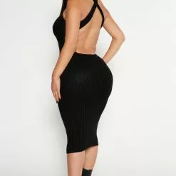 Fashion Nova Yalina Sweater Midi Dress - Black -Fashion Nova Dresses Shop 10 12 22Studio4 MS DJ 14 47 41 54 DZ22F986 Black 1905 EH