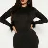 Fashion Nova Lucia Feather Mini Dress - Black -Fashion Nova Dresses Shop 10 12 22Studio4 MS DJ 15 08 36 59 SK6605 Black 1956 EH