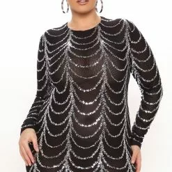 Fashion Nova Party Moves Sequin Maxi Dress - Black -Fashion Nova Dresses Shop 10 13 21Studio3 MS JH 14 05 18 47 VD7605M Black 2276 PLUS WG