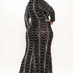 Fashion Nova Party Moves Sequin Maxi Dress - Black -Fashion Nova Dresses Shop 10 13 21Studio3 MS JH 14 05 27 47 VD7605M Black 2281 PLUS WG