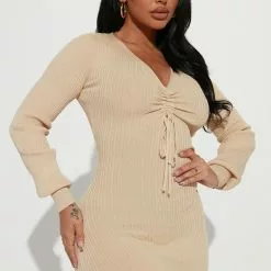 Fashion Nova Erica Sweater Midi Dress - Sand 6 Fashion Nova Erica Sweater Midi Dress - Sand -Fashion Nova Dresses Shop 10 13 22Studio2 TH DJ 10 42 43 8 DZ23A221 Sand 0183 SG