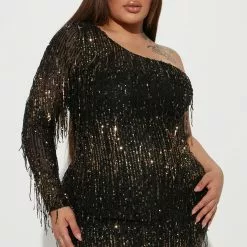 Fashion Nova No Strings Attached Sequin Mini Dress - Black/Gold -Fashion Nova Dresses Shop 10 14 22Studio2 KS AR 10 34 08 16 D25409 BlackGold 1137 PLUS PB
