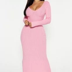 Fashion Nova Kallan Knit Dress - Pink -Fashion Nova Dresses Shop 10 14 22Studio4 MS IM 13 25 19 21 21449 Pink R 2798 PB