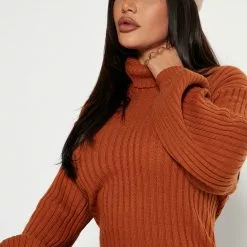 Fashion Nova Too Cozy Turtle Neck Sweater Dress - Cognac 18 Fashion Nova Too Cozy Turtle Neck Sweater Dress - Cognac -Fashion Nova Dresses Shop 10 14 22Studio4 MS IM 14 52 51 34 HF19H175 Cognac R 3162 PB