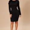 Fashion Nova Take Your Man Ruched Dress - Black -Fashion Nova Dresses Shop 10 14 22Studio7 ME RL 14 07 28 35 JD41968L Black 1390 ES