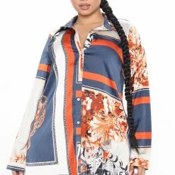 Fashion Nova Keep It Classified Satin Printed Shirt Dress - Cream/combo 13 Fashion Nova Keep It Classified Satin Printed Shirt Dress - Cream/combo -Fashion Nova Dresses Shop 10 16 20Studio1 EF SA 13 56 11 53 DSHR801C CreamCombo 0012 PLUS JK