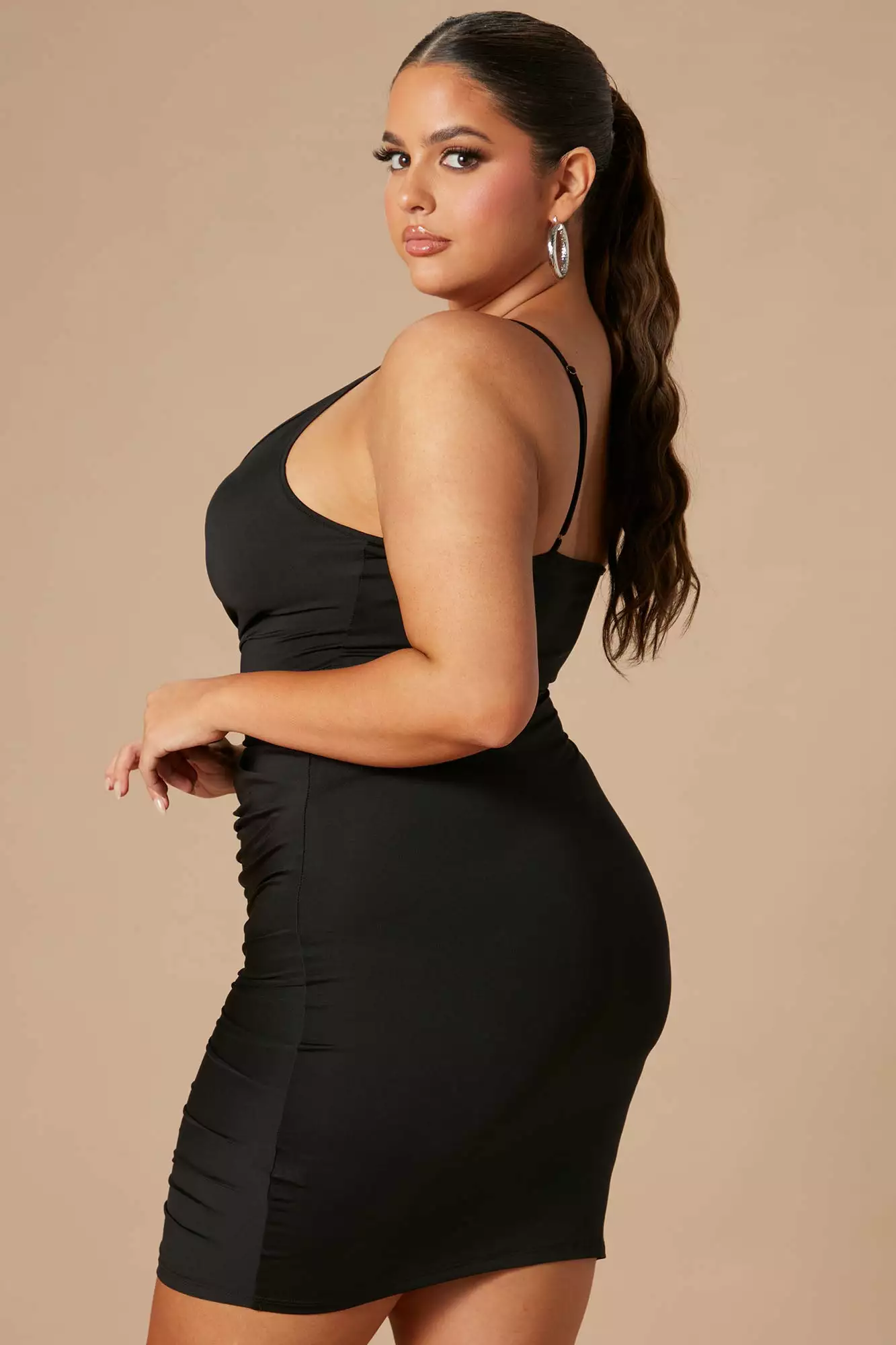 Fashion Nova Shanghai Ruched Dress - Black 17 Fashion Nova Shanghai Ruched Dress - Black - Image 15