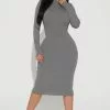 Fashion Nova Nessa Ribbed Midi Dress - Charcoal 1 Fashion Nova Nessa Ribbed Midi Dress - Charcoal -Fashion Nova Dresses Shop 10 18 22Studio2 KJ ON 10 11 48 9 RD47305L Charcoal 0128 JB