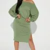 Fashion Nova Madeline Midi Dress - Green -Fashion Nova Dresses Shop 10 18 22Studio2 KJ ON 13 40 28 46 CFD1361L Green 0676 ES