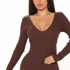 Fashion Nova Kallan Knit Dress - Brown 19 Fashion Nova Kallan Knit Dress - Brown -Fashion Nova Dresses Shop 10 19 20Studio2 CE SD 14 59 19 40 21449 Brown 0563 EH