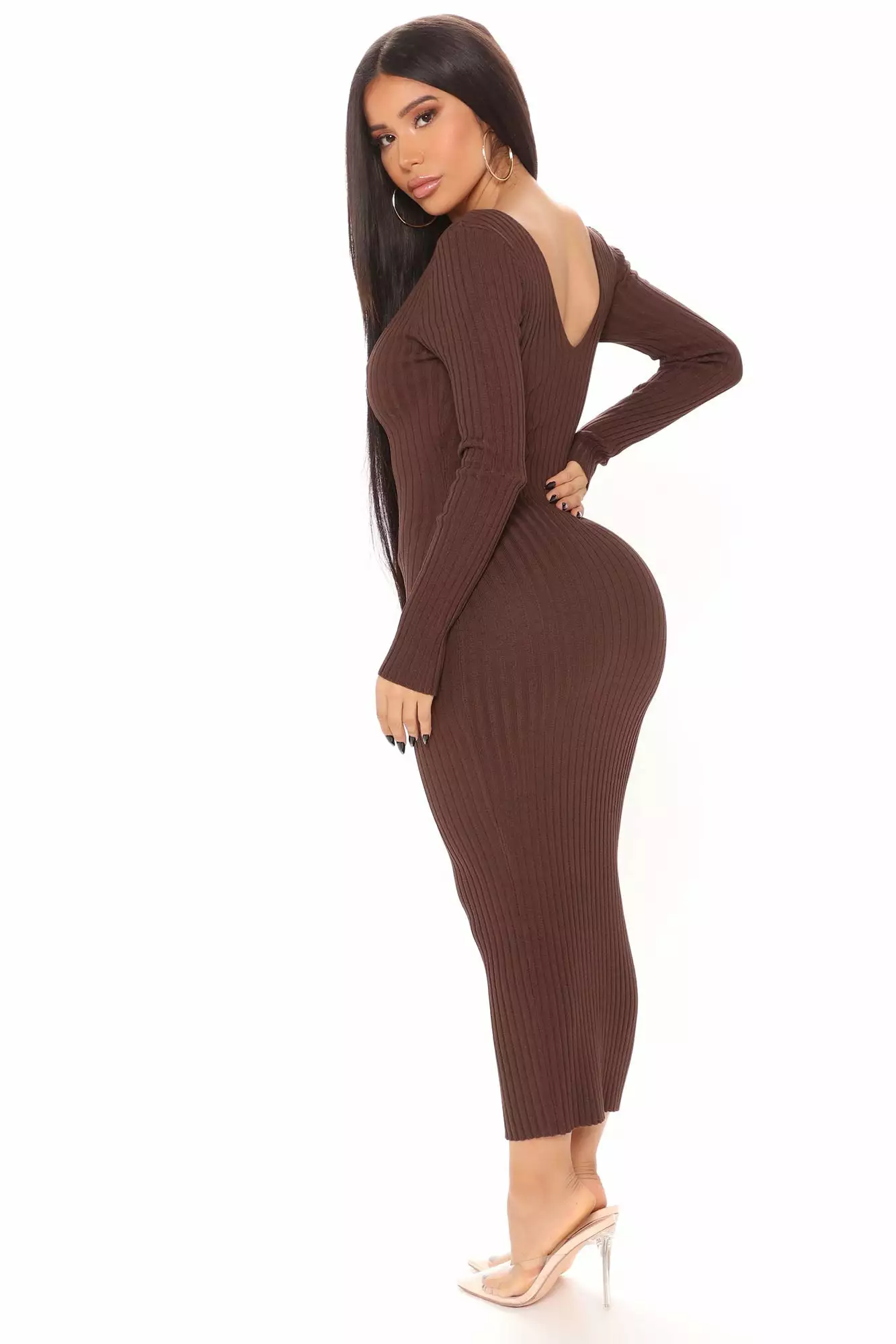 Fashion Nova Kallan Knit Dress - Brown 9 Fashion Nova Kallan Knit Dress - Brown - Image 7