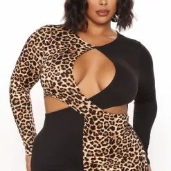 Fashion Nova Just A Little Bit Cut Out Dress - Black -Fashion Nova Dresses Shop 10 20 20Studio3 DM SA 14 03 24 55 DT1560 Black 0620 PLUS WG