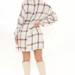 Fashion Nova Country Concert Plaid Mini Dress - Off White/combo -Fashion Nova Dresses Shop 10 20 21Studio1 CE RL 14 59 16 44 HF21G660 Offwhitecombo 3966 EH