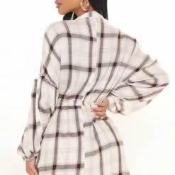 Fashion Nova Country Concert Plaid Mini Dress - Off White/combo -Fashion Nova Dresses Shop 10 20 21Studio1 CE RL 14 59 20 44 HF21G660 Offwhitecombo 3970 EH