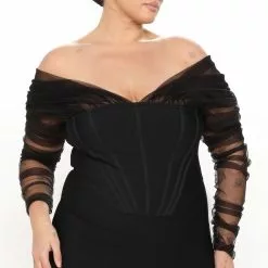 Fashion Nova He Loves Me Bandage Mini Dress - Black -Fashion Nova Dresses Shop 10 20 21Studio3 ME KG 15 28 29 60 LD646 Black 5722 PLUS KS